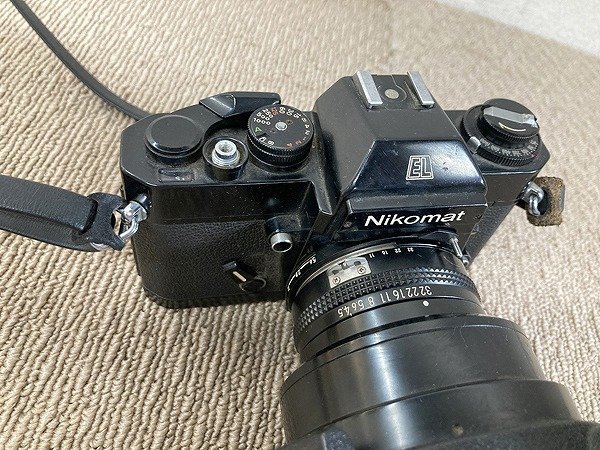 STE95248HOJ Nikon 一眼レフフィルムカメラ Nikomat EL レンズ Zoom Nikkor ED 50-300mm f4.5 現状品 直接お渡し歓迎_画像3