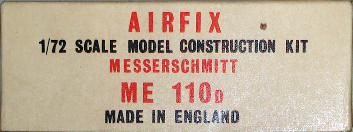 AIRFIXエアフィックス／ メッサーシュミット ME110D (1/72)タイプ２ ボックス_画像3