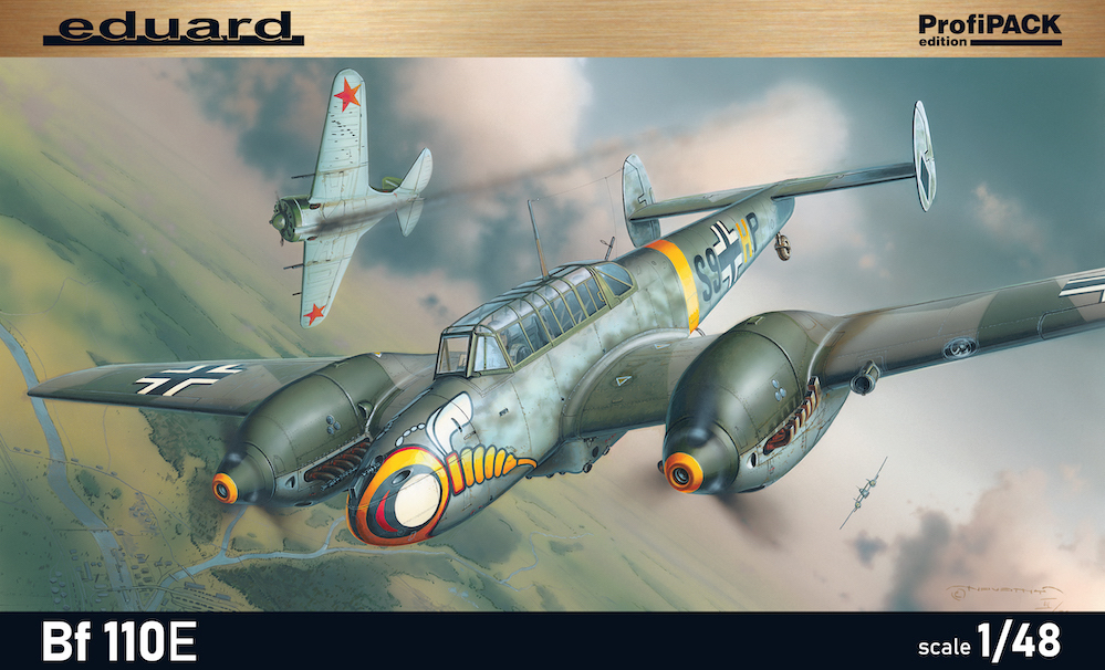 ○EDUARDエデュアルド／ メッサーシュミット Bf-110E (1/48)プロフィパック_画像1