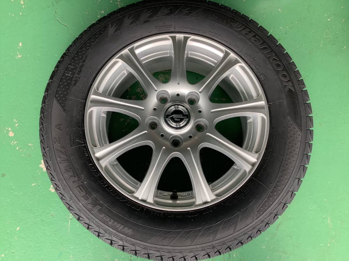 【中古+未使用】AXEL 15x6J 5H 114.3 +43 4本 1台分 W626 195/65R15 2023年製 冬 雪 スタッドレス セレナ ランディ アイシス ルミオン などの画像2