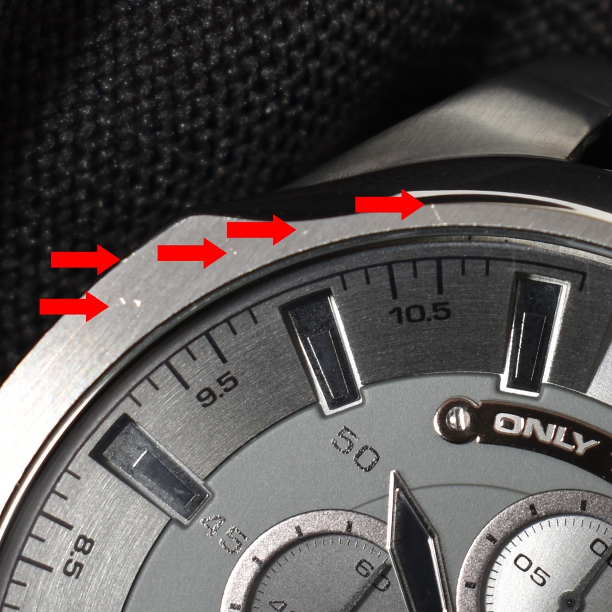 訳あり ディーゼル DIESEL メンズ 腕時計 DZ4282 メガチーフ ガンメタリック クロノグラフ クオーツ ステンレスベルト 未使用