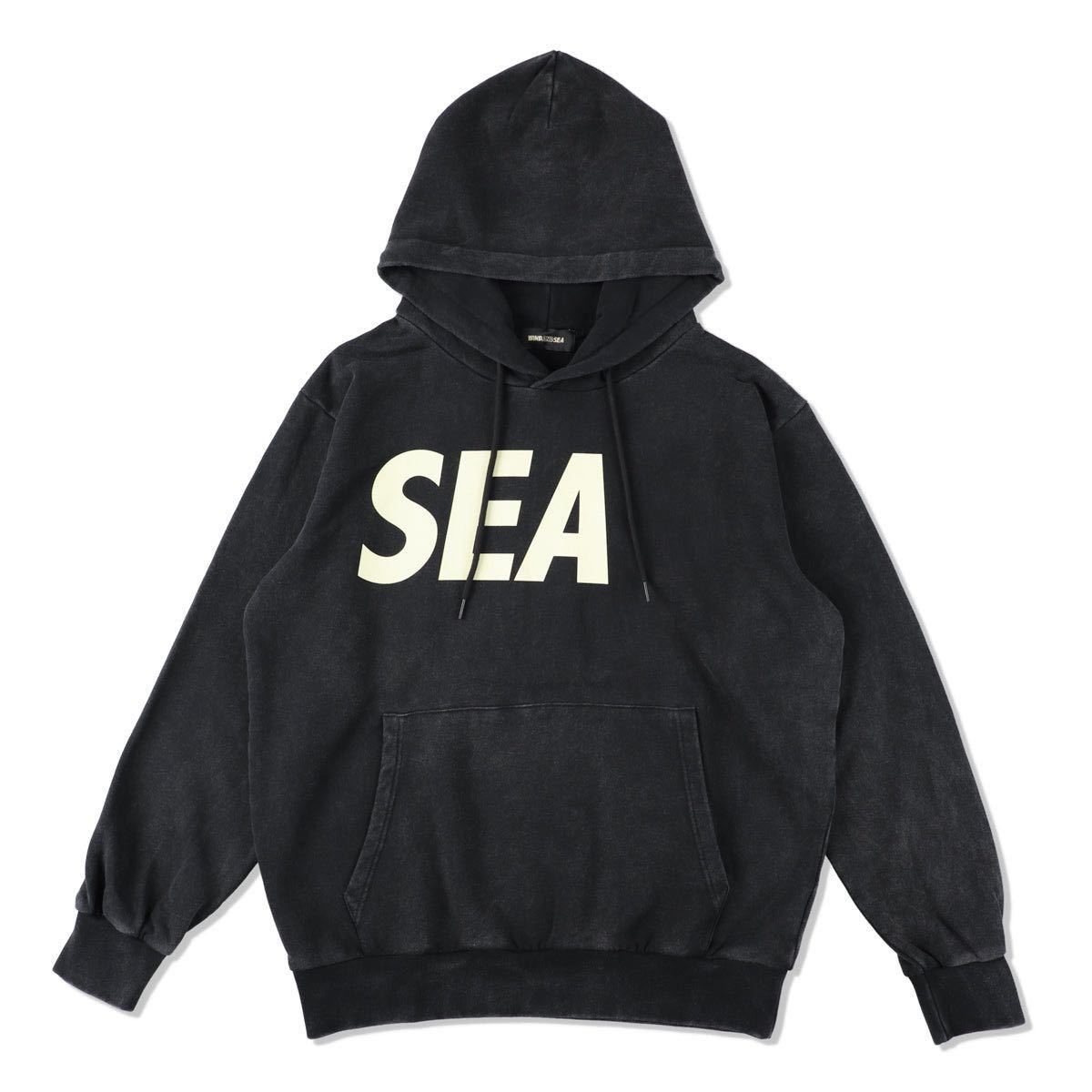 【新品未使用】 23AW 24 新品 WIND AND SEA ウィンダンシー SEA SULFER HOODIE フーディー スウェット パーカー BLACK S ブラック 黒色_画像1