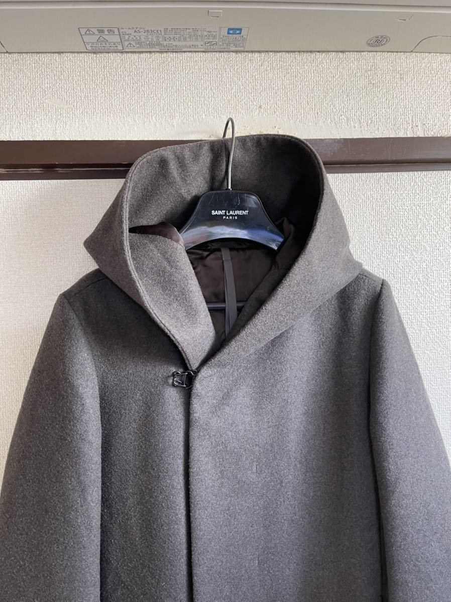[ prompt decision ][ superior article ] KAZUYUKI KUMAGAI ATTACHMENTkazyuki bear gai Attachment wool melt mf- dead coat GREY gray color 