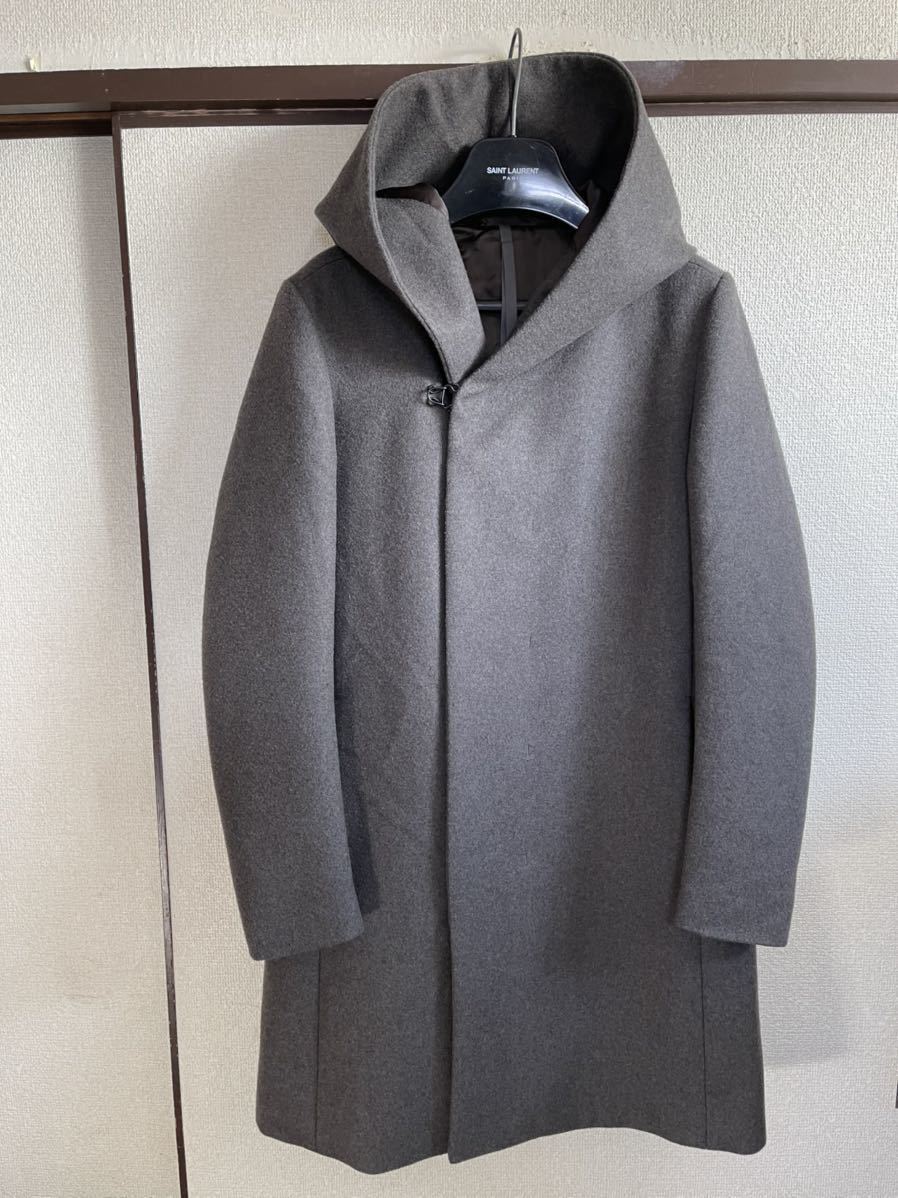 [ prompt decision ][ superior article ] KAZUYUKI KUMAGAI ATTACHMENTkazyuki bear gai Attachment wool melt mf- dead coat GREY gray color 