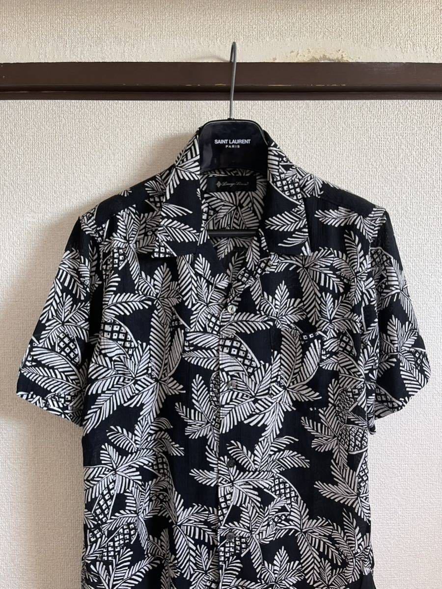 【良品】【レターパックプラス対応】 LOUNGE LIZARD ラウンジリザード ALOHA SHIRTS アロハシャツ 半袖 BLACK ブラック 黒色 即決あり_画像5