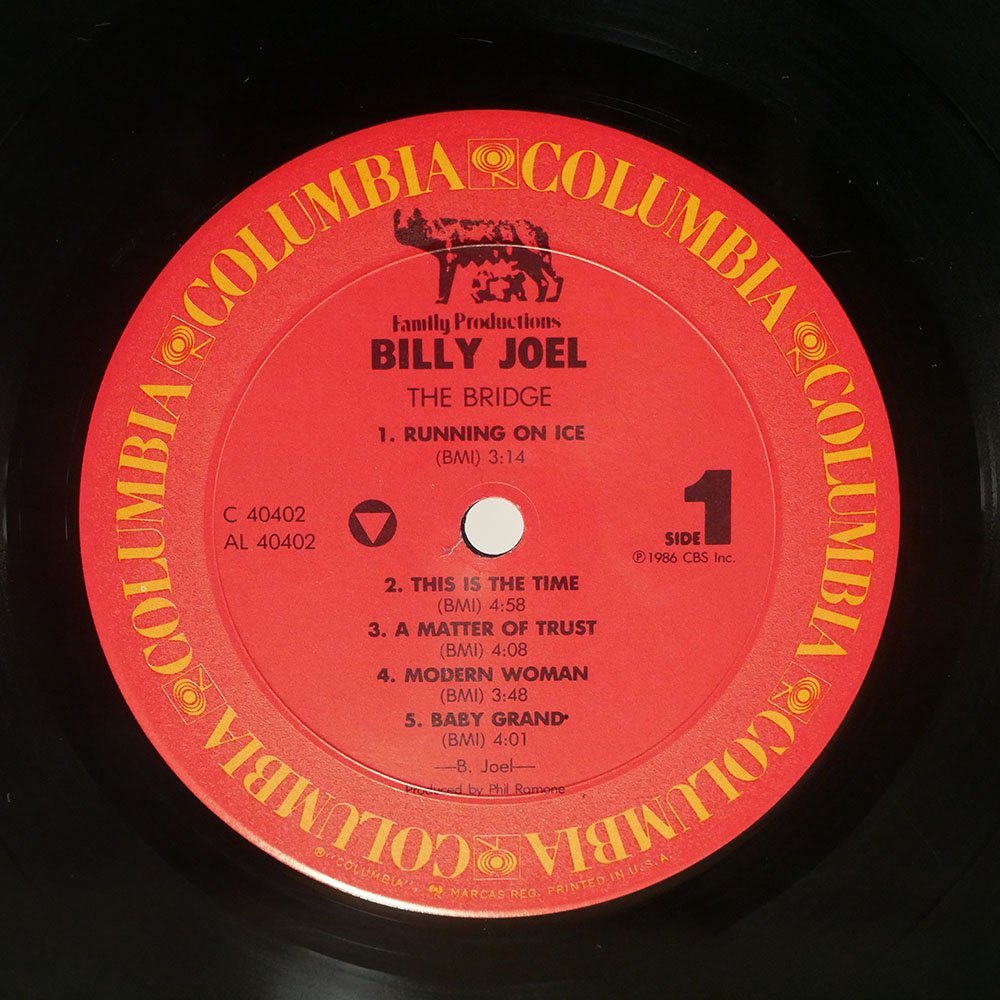 BILLY JOEL/BRIDGE/COLUMBIA OC40402 LP_画像2