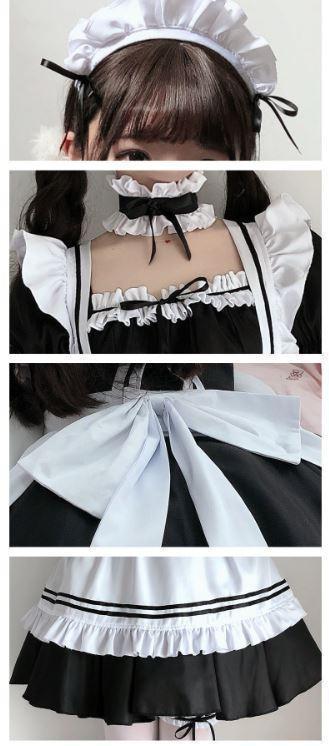 HH1B ハロウィン コスプレ メイド 服 お買得な3点セットロリータ 萌え