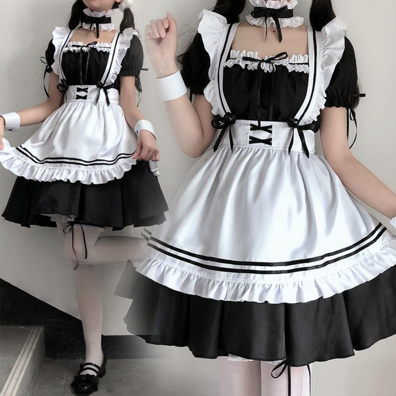 HH1B ハロウィン コスプレ メイド 服 お買得な3点セットロリータ 萌え