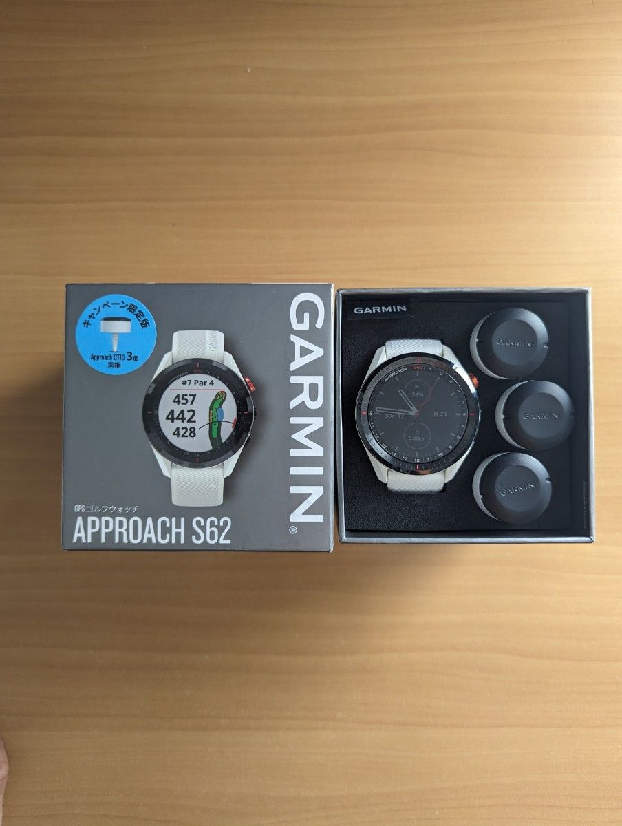 GARMIN Approach S62 ホワイト Approach CT10 3個付 おまけつき