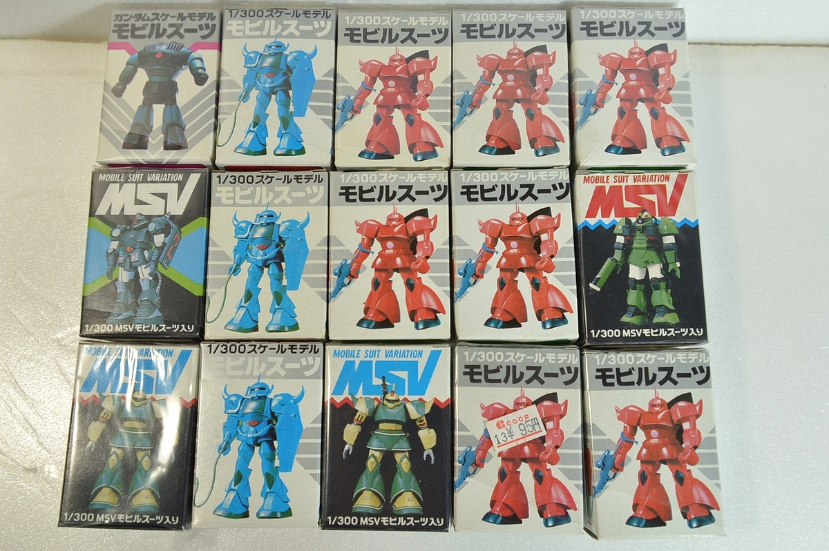 □当時物 未組立 森永チョコスナック 機動戦士ガンダム 1/300 モビル