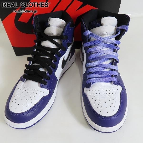 NIKE/ナイキ AIR JORDAN 1 RETRO HIGH OG COURT PURPLE エアジョーダン