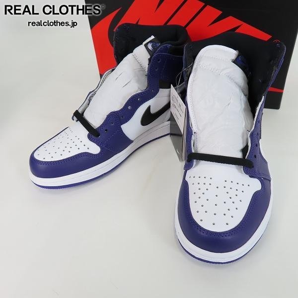 【未使用】NIKE/ナイキ AIR JORDAN 1 RETRO HIGH OG COURT PURPLE/エアジョーダン1 コートパープル 555088-500/26 /080_詳細な状態は商品説明内をご確認ください。