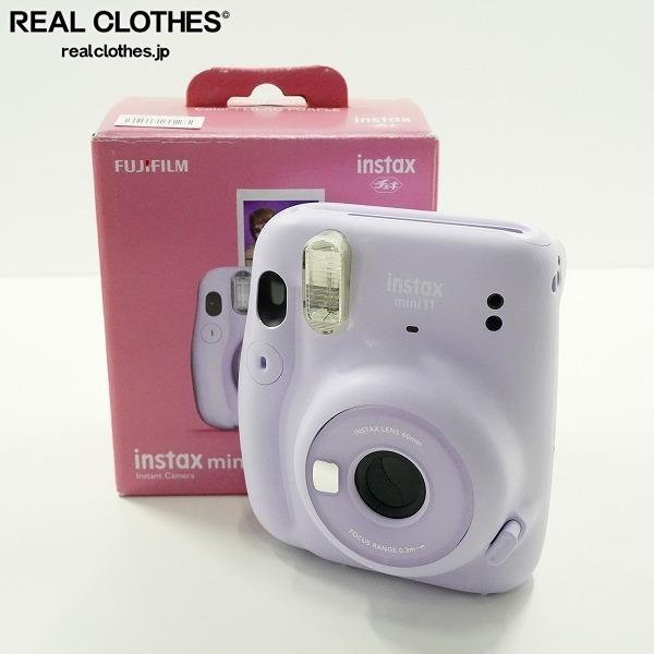 FUJIFILM/富士フィルム instax mini 11 チェキ ライラックパープル 簡易動作確認済み /000_詳細な状態は商品説明内をご確認ください。