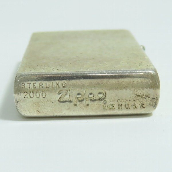 ZIPPO/ジッポー STERLING SILVER/スターリングシルバー/純銀 ハンマートーン/2000年製 /000_画像4