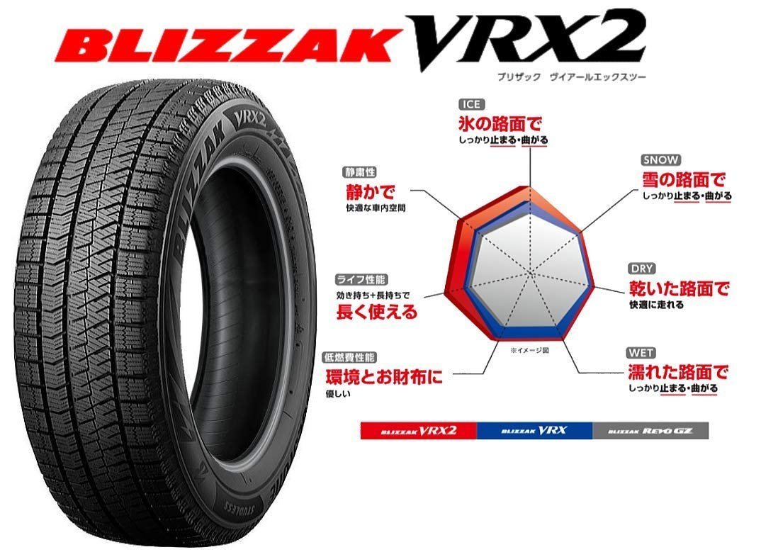 【2023年製】VRX2 155/65R14★マルカ AZ SPORTS SK-510 14インチ 4.5J +43 4/100 新品スタッドレスタイヤホイールセット★直送は送料が安い_画像4