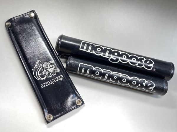 新品 MONGOOSE パッドセット 黒 ハンドルパッド ステムパッド フレームパッド マングース BMX OLD SCHOOL オールドスクール 0830S2203/520
