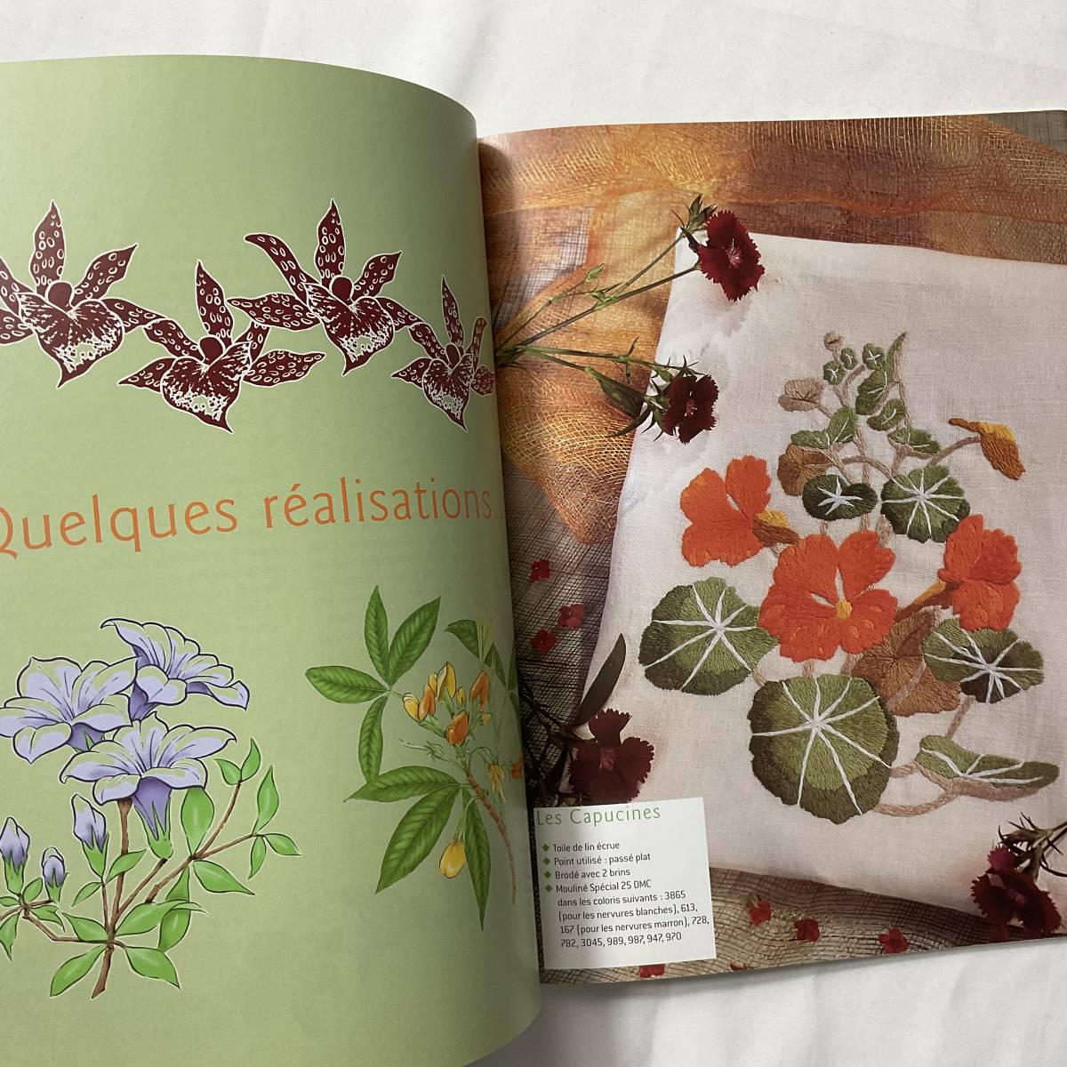 ★手芸本■送料無料■刺しゅう ペインティング 花の図案集 Cahier de dessins les fleurs フランス 入手困難■ARTBOOK_OUTLET■M3-205_画像3