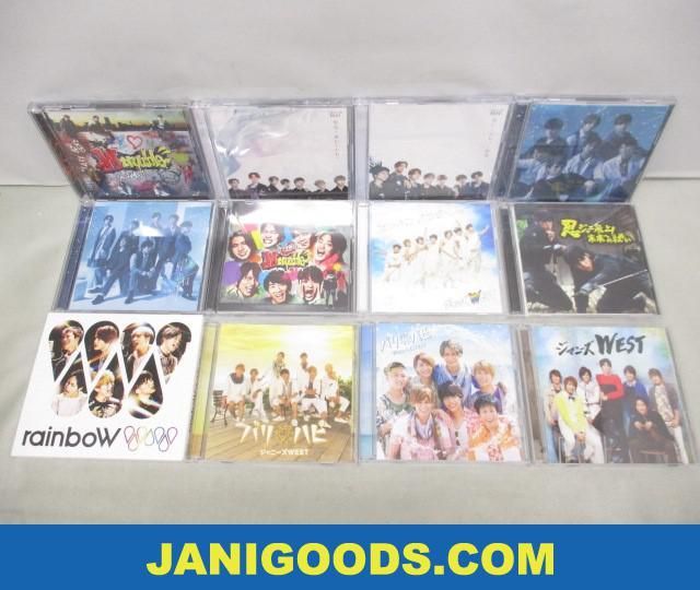 ジャニーズWEST CDセット rainboW/W trouble/星の雨/ズンドコ パラダイス 等 12点 【良品 同梱可】ジャニグッズ_画像1