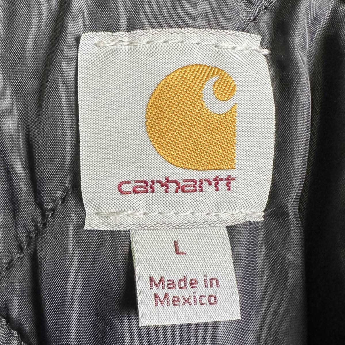 90s carhartt トラディショナルコート L ブラック 黒 ワーク ダック ジャケット メキシコ製 カーハート 80s 00s 古着 オールド ビンテージ_画像2