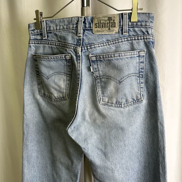 USA製 90s Levi's SILVERTAB straight & narrow デニム パンツ W31×L29 ストレート シルバータブ リーバイス 00s オールド ビンテージ_画像5