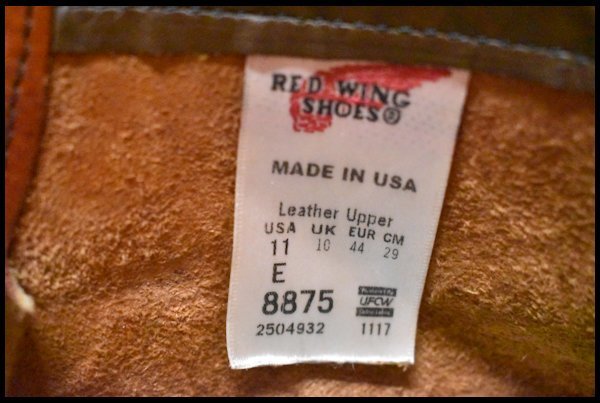 【11E 良品 犬タグ復刻 17年】レッドウィング 8875 アイリッシュセッター 赤茶 オロラセット モックトゥ ブーツ redwing HOPESMORE_画像10