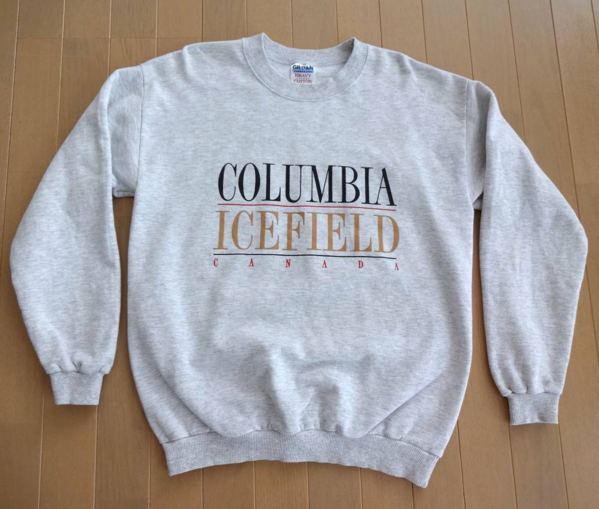 送料520円■USA古着 旧タグ 初期GILDAN スウェットトレーナー■ギルダン COLUMBIA ICEFIELD CANADA コロンビア大氷原■カナダ ビンテージ_画像4