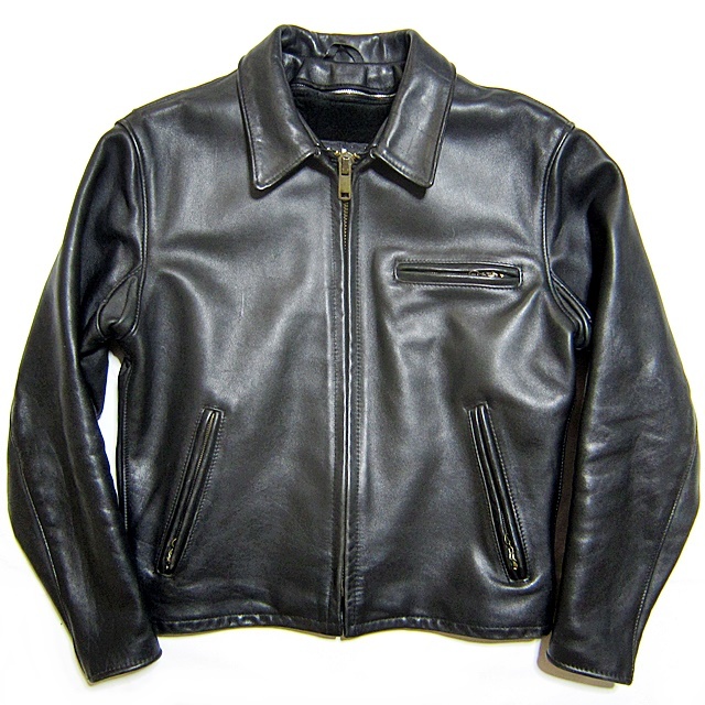  prompt decision *Schott N.Y.C* men's 40≒L rank leather rider's jacket Schott 64 2 ps leather black black lai DIN g single liner attaching real leather 