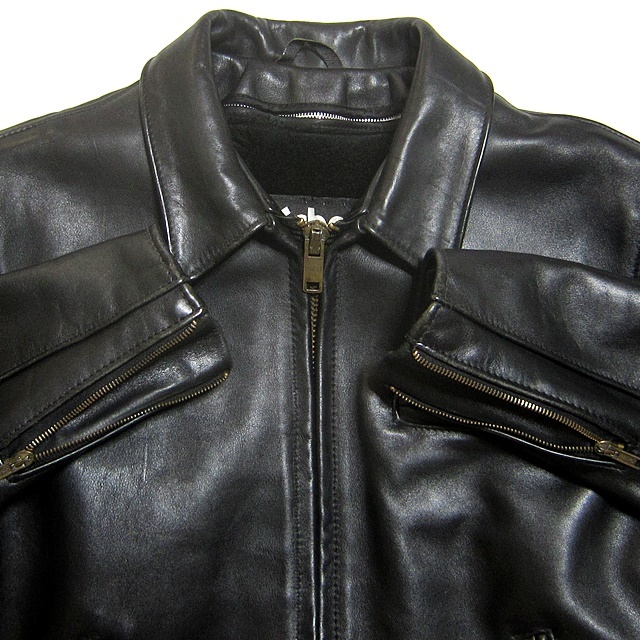  prompt decision *Schott N.Y.C* men's 40≒L rank leather rider's jacket Schott 64 2 ps leather black black lai DIN g single liner attaching real leather 