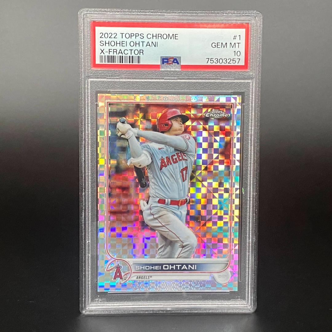 【レア】大谷翔平 2022 TOPPS CHROME★Xーフラクター★PSA10_画像1