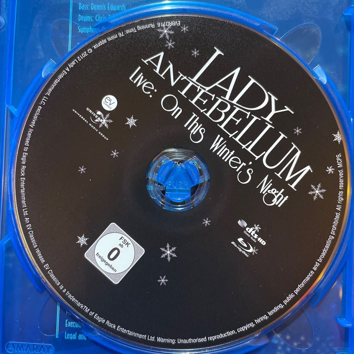 レディ・アンテベラム LADY ANTEBELLUM LIVE: ON THIS WINTERS NIGHT (BLU-RAY) 