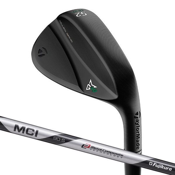 【新品】テーラーメイド MG4 ブラック ウェッジ スタンダードバウンス 58度 MCI 90 for TaylorMade フレックスS_※画像は52度です