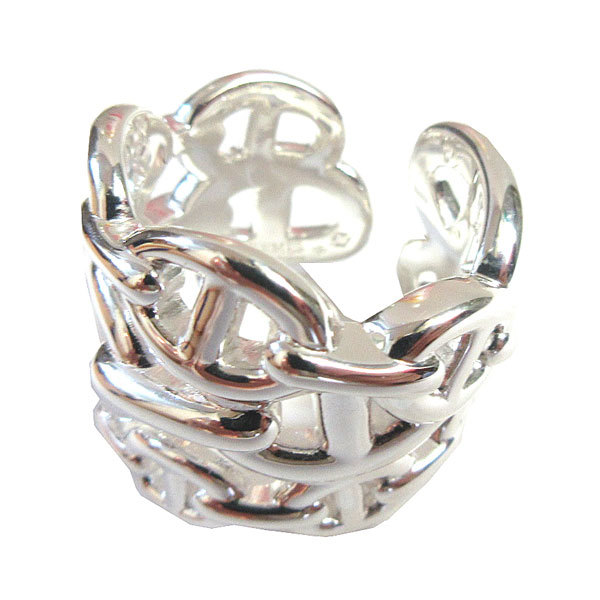 { новый товар } Hermes she-n Dunk ru Anne sheneGM кольцо 55 ( Япония размер 15 номер ) серебряный производства SV925 HERMES