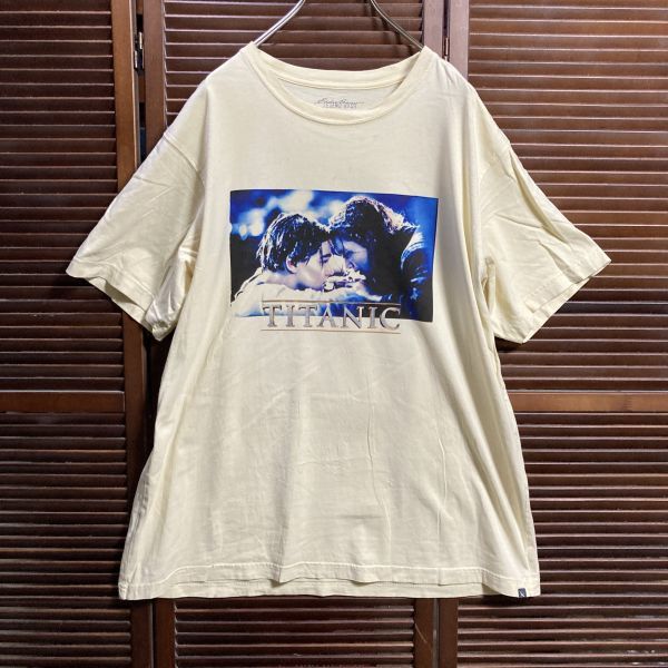 YNG ★1円スタート☆ 古着 ムービー Tシャツ タイタニック TITANIC 映画 / 80s 90s Y2K ビンテージ vintage レア_画像2