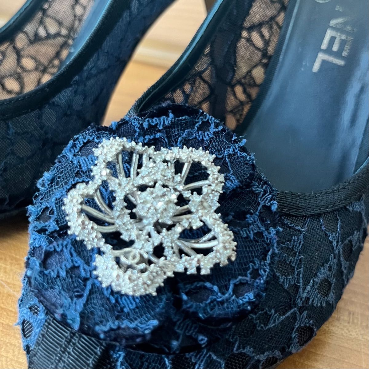 サイズ36 5 フラワービジューハイヒールパンプス CHANEL サイズ36 5 フラワービジューハイヒールパンプス CHANEL