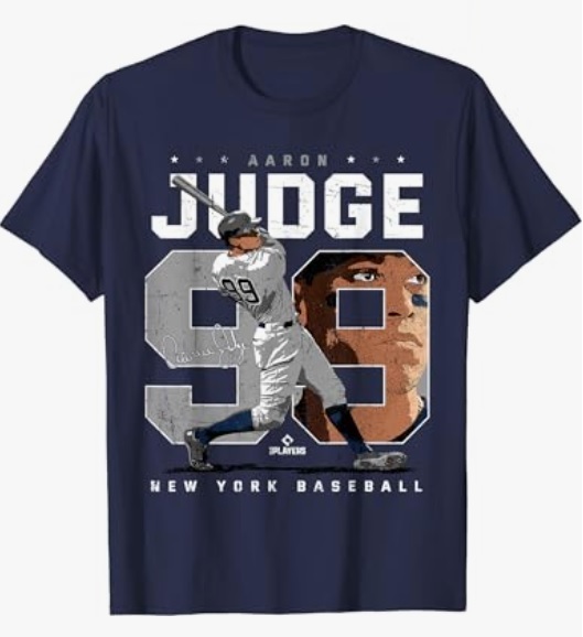 ヤンキース MLB ★ アーロン・ジャッジ ネイビー Tシャツ M