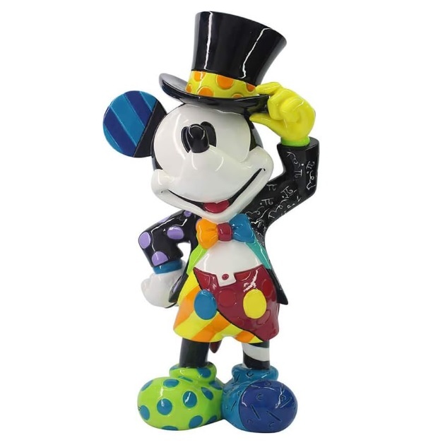 Disney Britto ミッキー ★ シルクハット フィギュア A