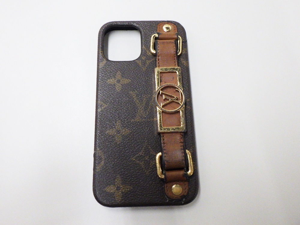 B23-8 LOUIS VUITTON ルイヴィトン M69782 バンパードーフィーヌ iPhone12 12Pro用ケース モノグラム スマホ スマートフォンケース 中古_画像2