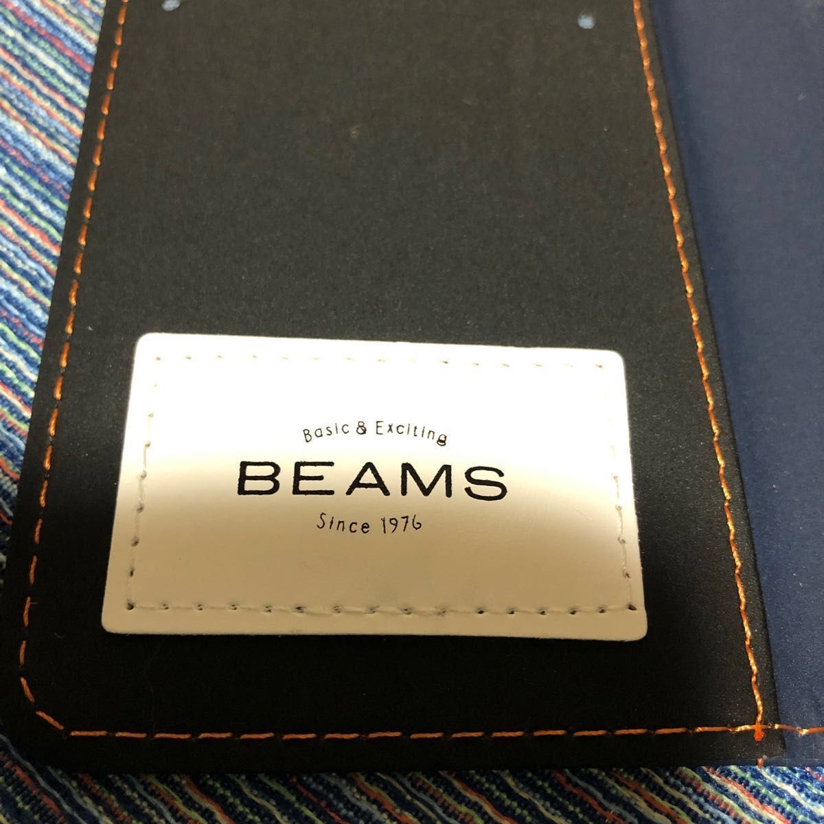 BEAMS カードケース(横8x縦15cm  折りたたんだ状態で)