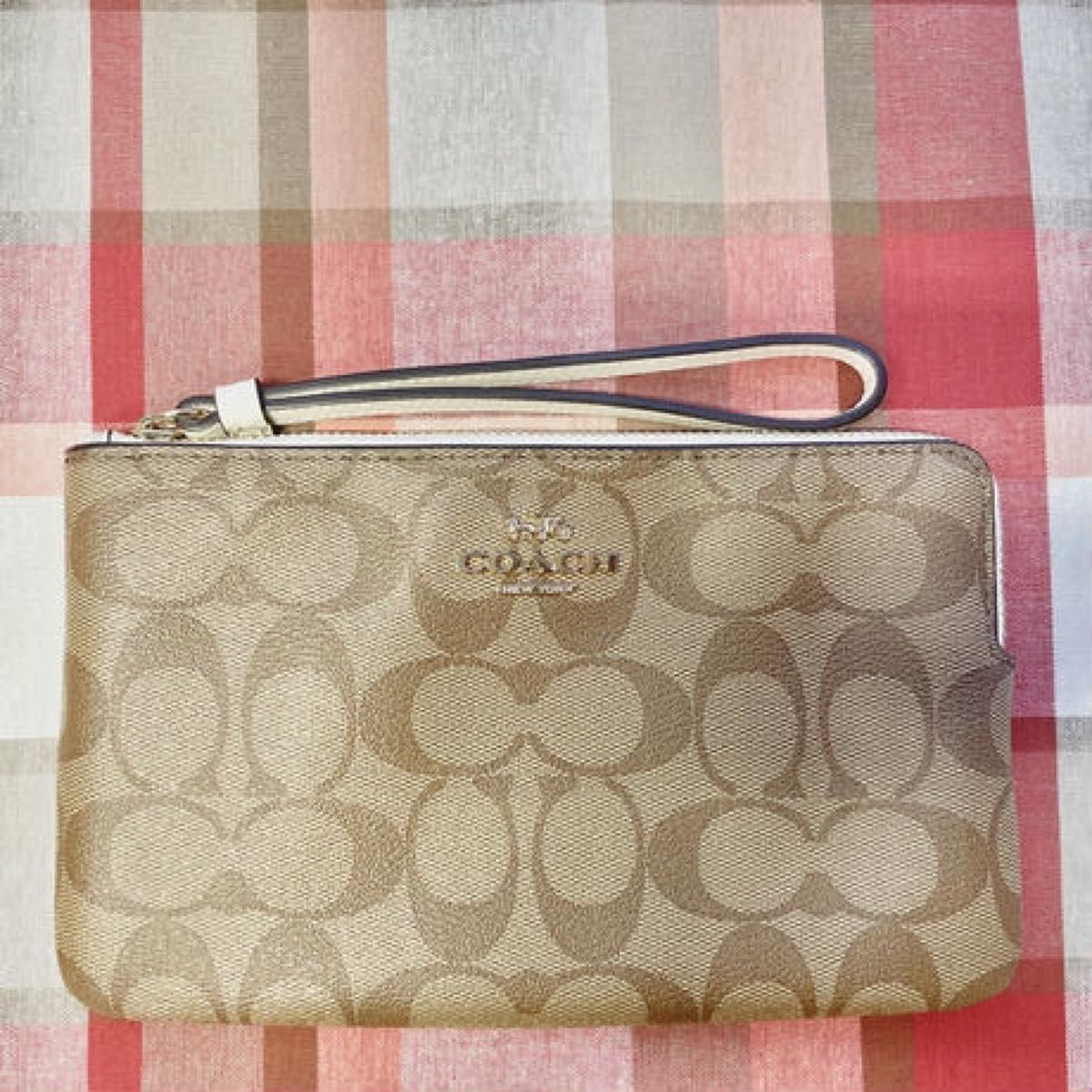 COACH コーチ ポーチ ダークブラウン 6648 IMAA8 - バッグ