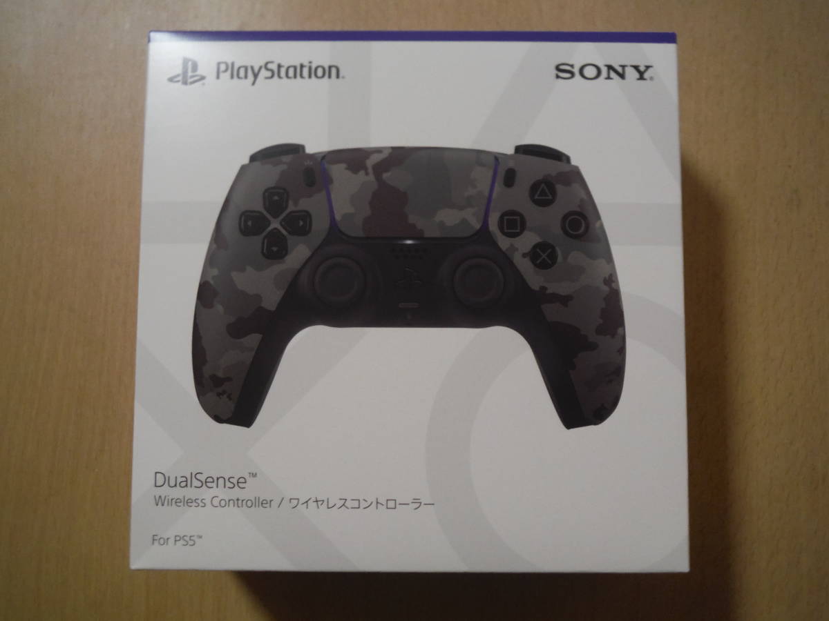 新品未開封★PS5 DualSense ワイヤレスコントローラー グレー カモフラージュ CFI-ZCT1J06 プレステ5 デュアルセンス_画像1