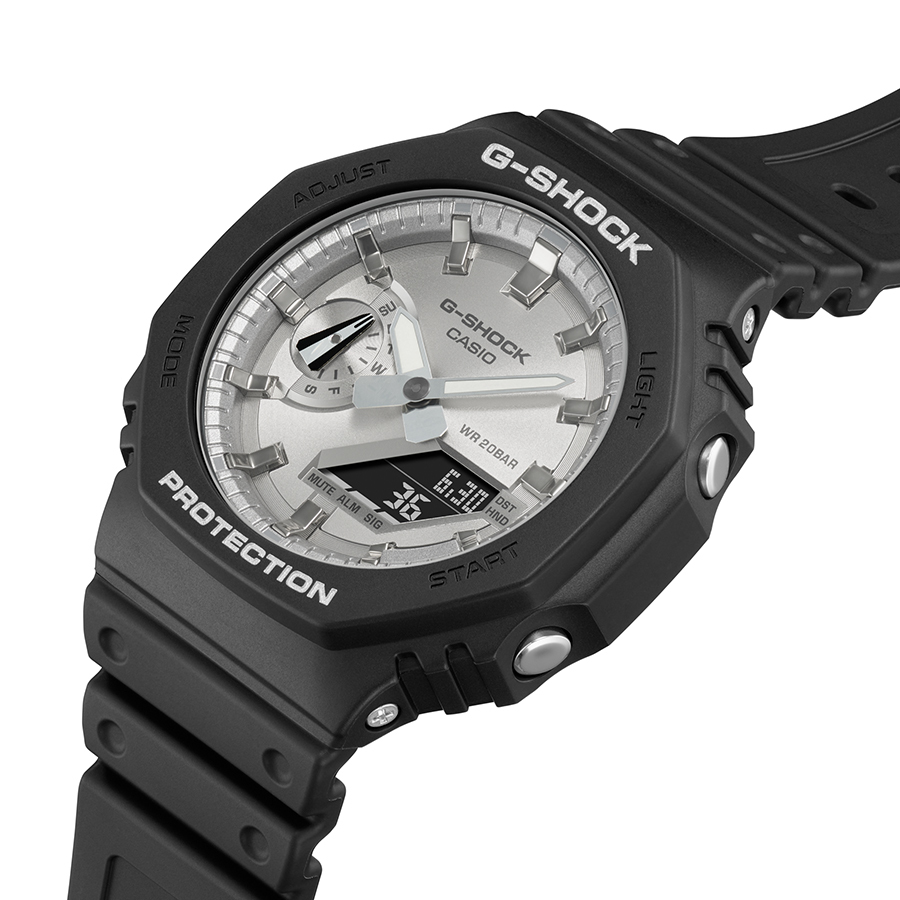 【新品未使用】G-SHOCK★GA-2100SB-1AJF★Metalic Dial(シルバーフェイス)★国内正規品★タグ付き★送料も安い_画像6