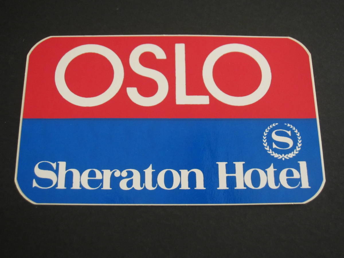 ホテル ラベル■シェラトン■OSLO■オスロ■OSLO Sheraton Hotel■ノルウェー■北欧■ステッカー_画像1