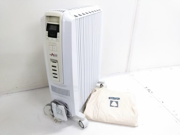 ▲ 動作品 DeLonghi デロンギ ドラゴンデジタル オイルヒーター TDD0915W 10～13畳 X字型9枚フィン ヒーター 1019A-1 @140 ▲_画像1