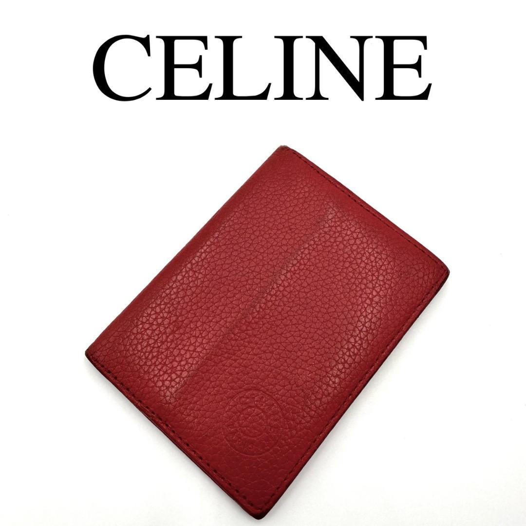 CELINE セリーヌ パスケース カードケース ワンポイントロゴ レザー