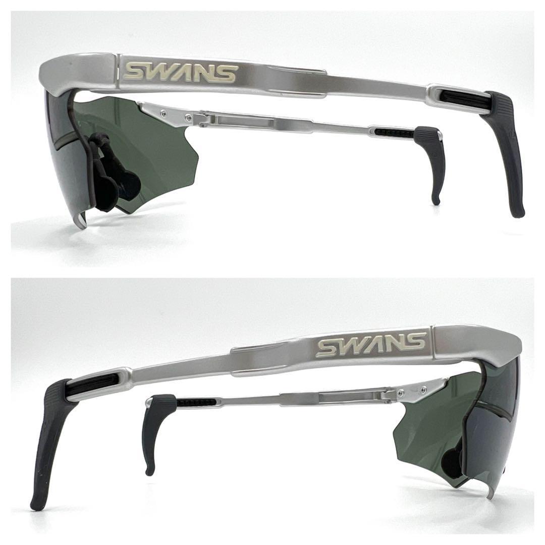 SWANS スワンズ サングラス アイウェア 眼鏡 ワンポイントロゴ 保存袋付き_画像3