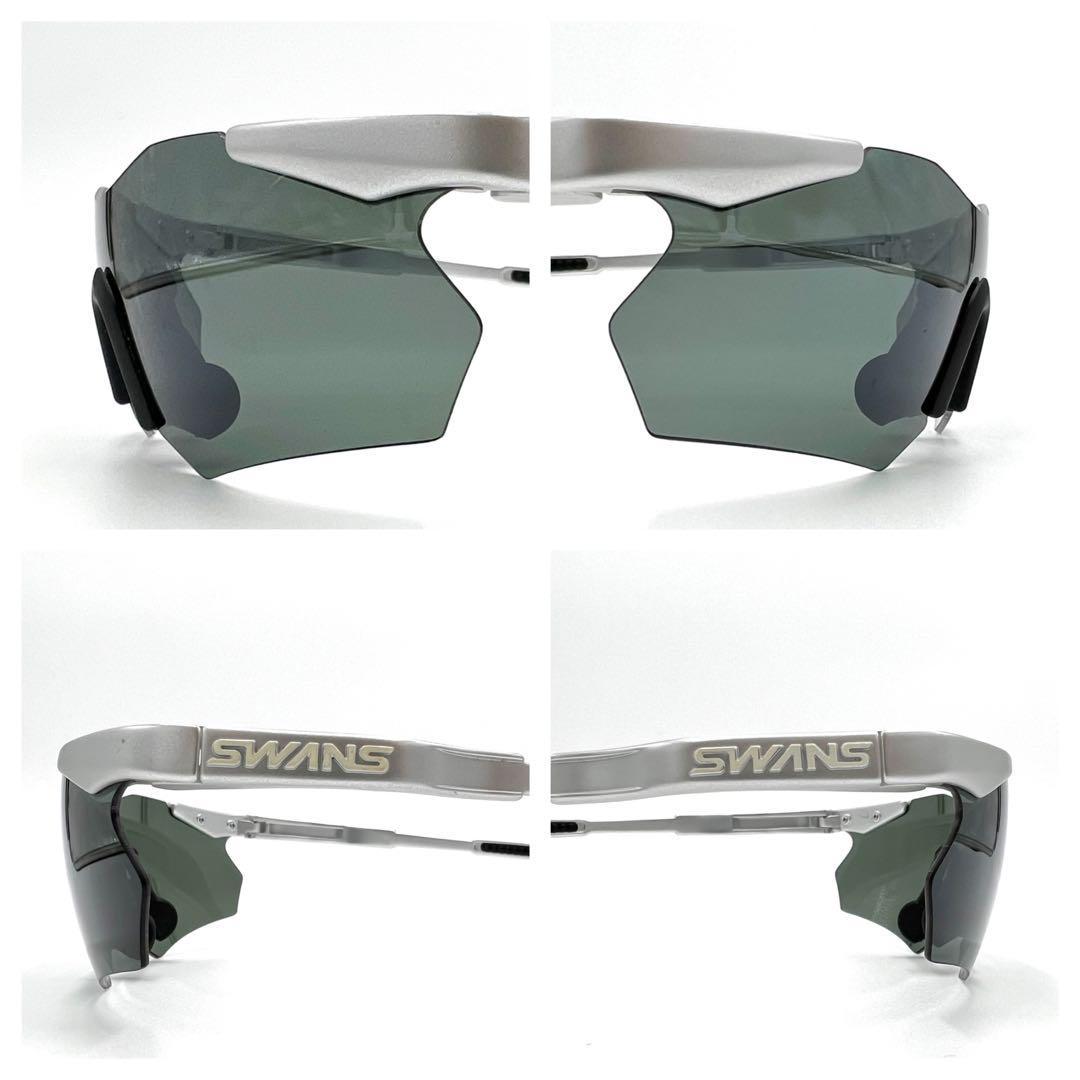 SWANS スワンズ サングラス アイウェア 眼鏡 ワンポイントロゴ 保存袋付き_画像5