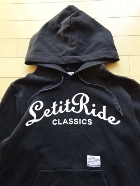 【Let it Ride×Champion】コラボ スウェットパーカー ブラック SIZE:SMALL (レットイットライド,ELT,アンライバルド,M&M)_画像6