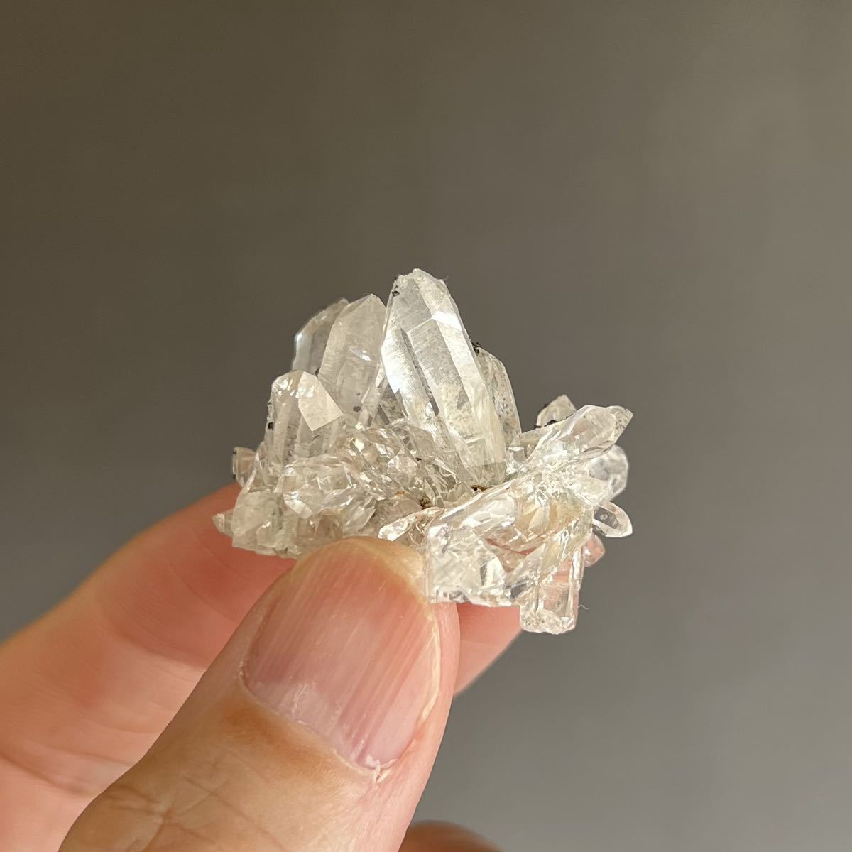 ヒマラヤ水晶　マニハール産　クローライト　ミニクラスター　アテナース　6 天然石