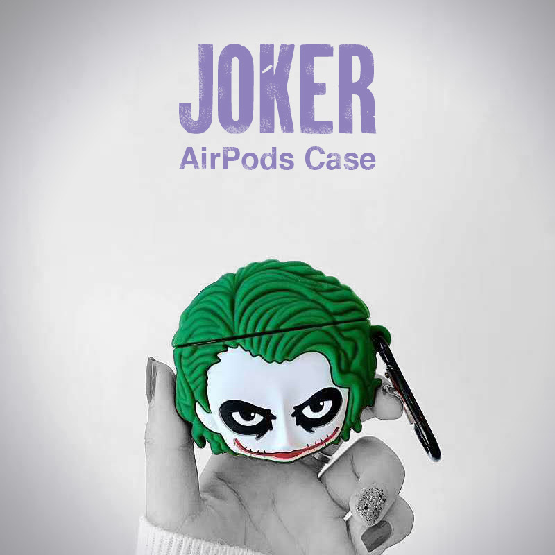 ジョーカーAirPods ケース (第1、第2世代) AirPods Proケース AirPods ケース (第3世代) 3サイズ展開 カラビナ付き joker ダークナイト_画像2