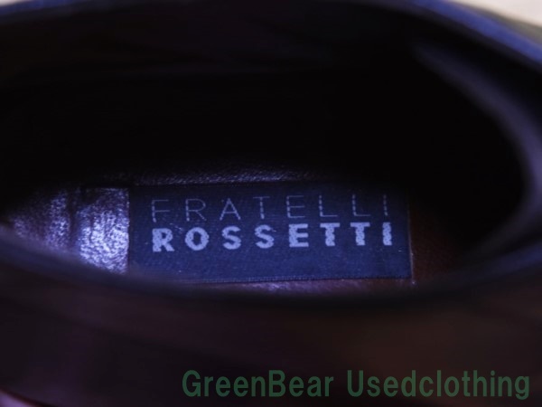 X220◆イタリア製 FRATELLI ROSSETTI 高級メンズブーツ 良い味 黒 ブラック メンズ 25.5cm_画像7